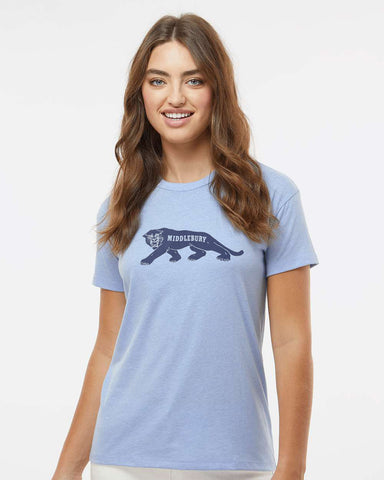 Women's Vintage Panther T-Shirt (Heather Columbia Blue)