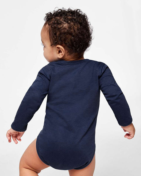 Middlebury Long Sleeve  Onesie (navy)