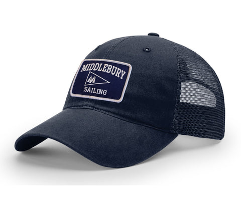 Middlebury Sailing Trucker Hat (111-Navy/Navy)