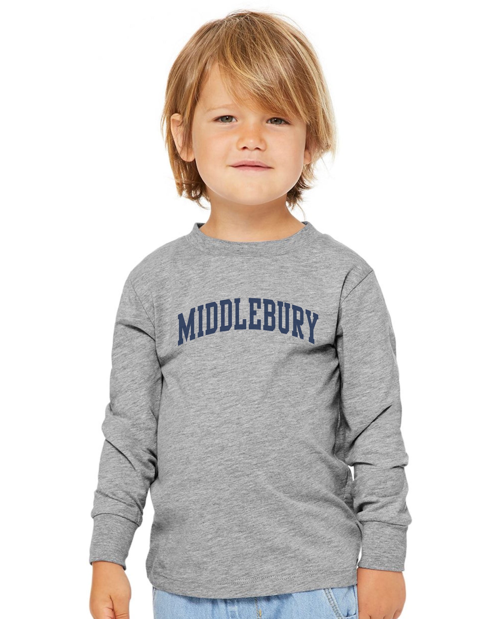 Middlebury Toddler Long Sleeved T-Shirt (Grey)