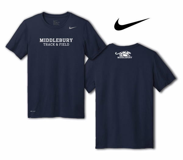 Nike Middlebury Track & Field T-Shirt (Navy)