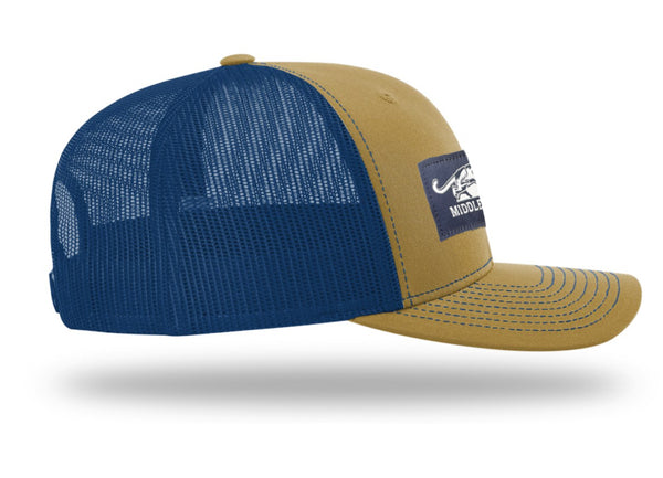 Middlebury Panthers Trucker Hat (Biscuit/True Blue)