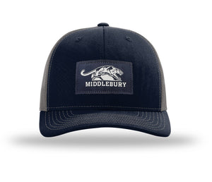 Middlebury Panthers Trucker Hat (Navy/Charcoal)