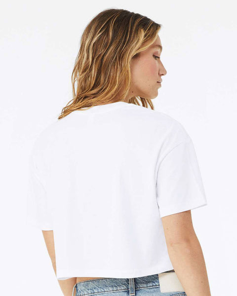 Middlebury Womens Crop Tee (White)