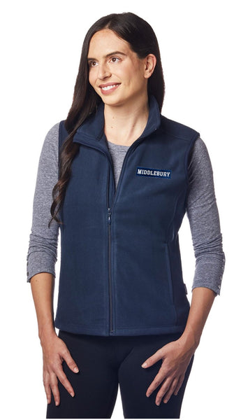 Middelbury Womens Helena Microfleece Vest (Navy)