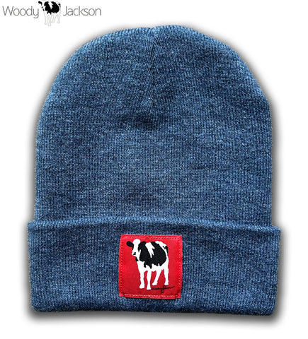 Rubin Cow Knit Beanie (Heather Twilight)