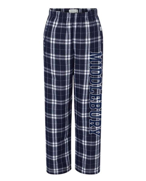 Youth Middlebury Flannel Pant (Navy/Silver)