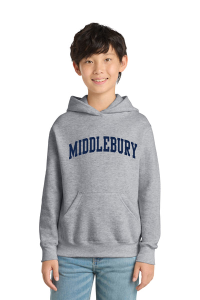 Middlebury Youth Hooded Sweatshirt (Grey)