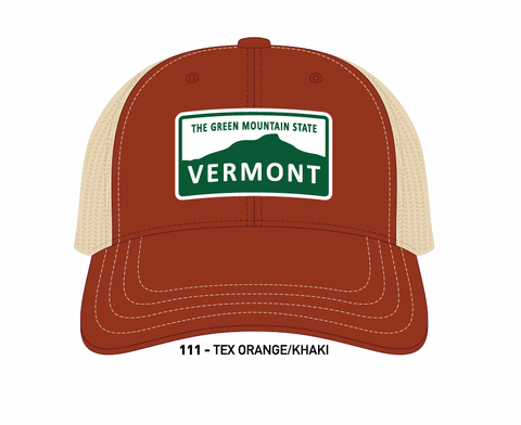 Vermont Green Mountains Hat (Texas Orange/Khaki)