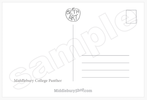 Middlebury College Panther - FALL: Post Card
