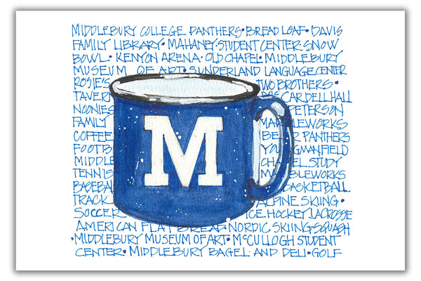 Middlebury College Cup & Places: Post Card