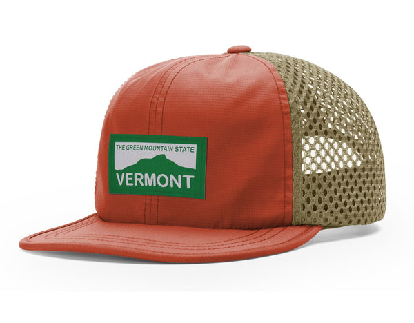 Vermont Green Mountains Hat (935-Texas Orange/Khaki)
