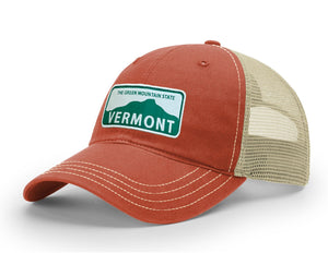 Vermont Green Mountains Hat (Texas Orange/Khaki)