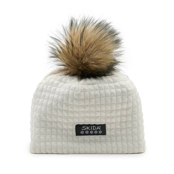 Chateau Fleece-Lined Pom Hat - Creme