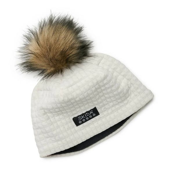 Chateau Fleece-Lined Pom Hat - Creme
