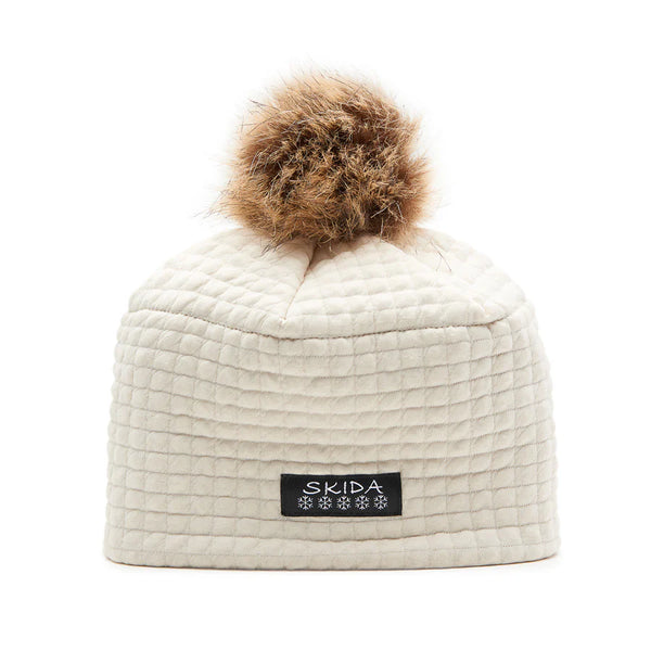 Chateau Fleece-Lined Pom Hat - Ecru