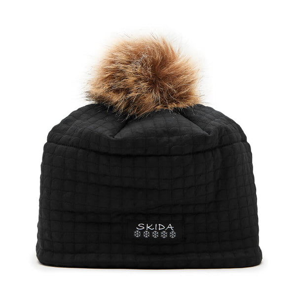 Chateau Fleece-Lined Pom Hat - Onyx