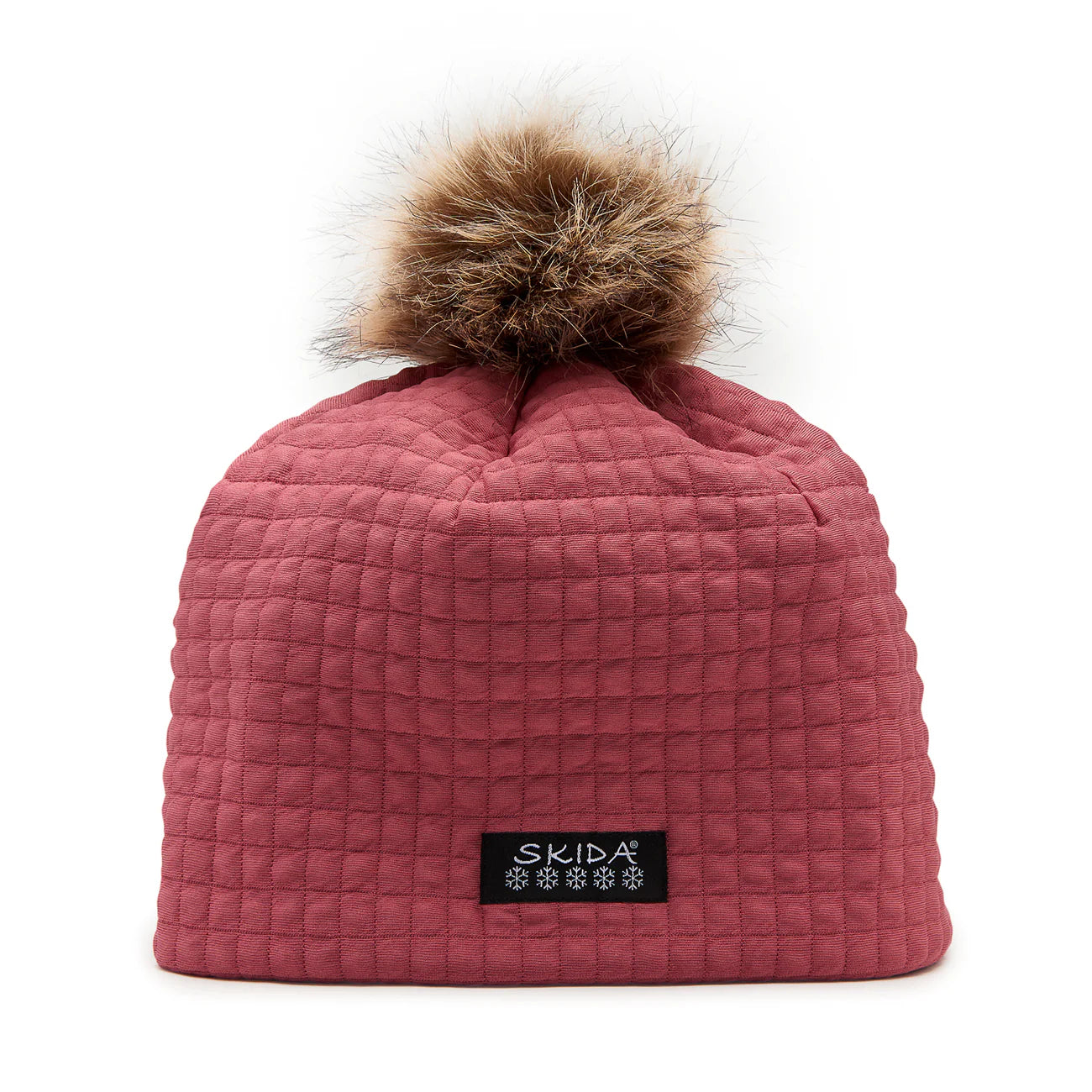 Chateau Fleece-Lined Pom Hat - Shiraz