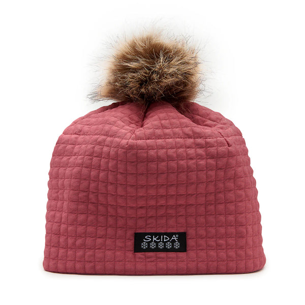 Chateau Fleece-Lined Pom Hat - Shiraz