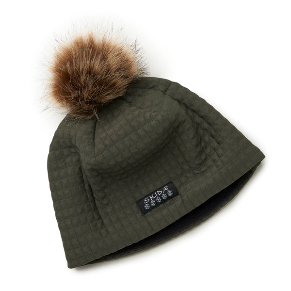 Chateau Fleece-Lined Pom Hat - Thyme