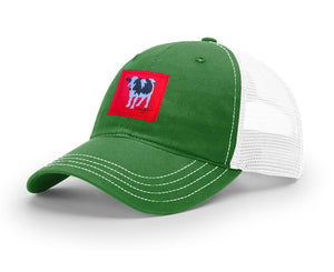 Rubin Cow Trucker Hat (Kelly/White)