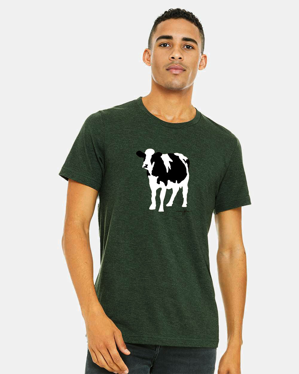 Rubin Cow T-Shirt (Dark Green)
