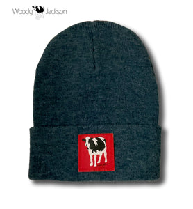 Rubin Cow Knit Beanie (Heather Twilight)