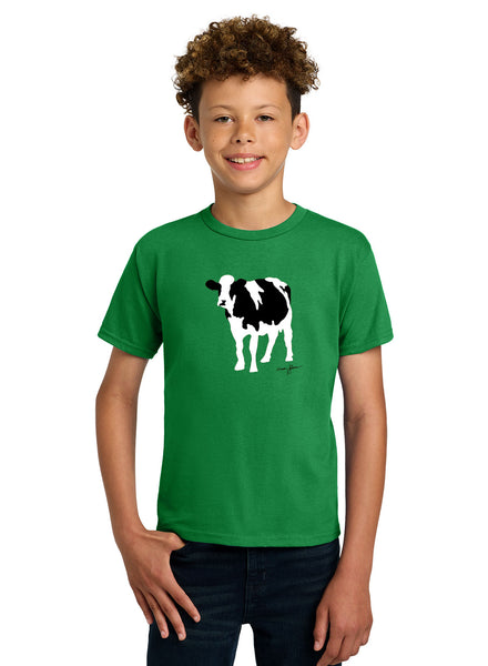 Rubin Cow Youth T-Shirt (Green)