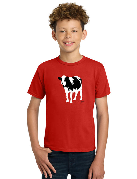Rubin Cow Youth T-Shirt (Red)