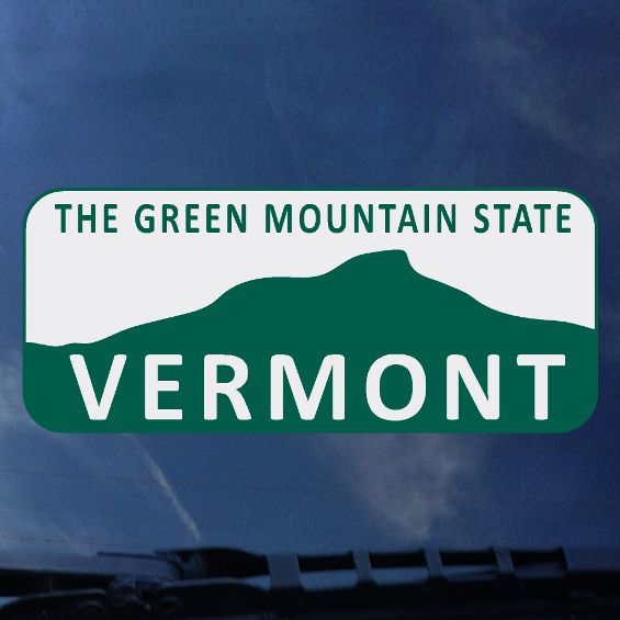 Vermont Green Mountain State Decal