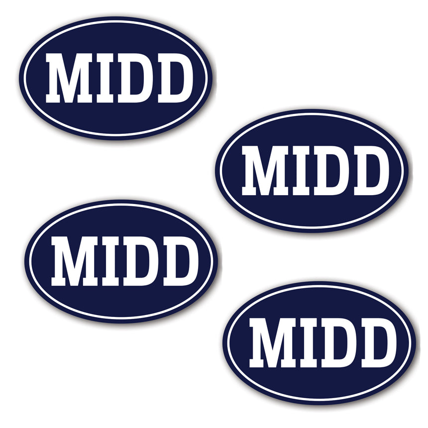 MINI MIDD Decals (4-Pack)