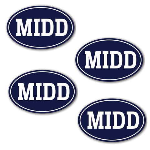 MINI MIDD Decals (4-Pack)