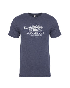 Middlebury Panther Field Hockey T-Shirt (navy-triblend)