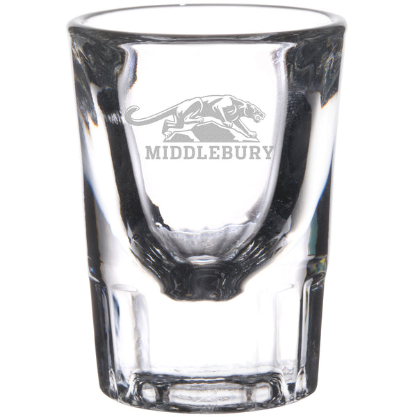 Middlebury College Fluted Shot Glass