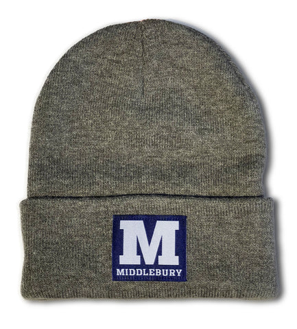 Middlebury Heather Cuff Knit Hat (Charcoal)