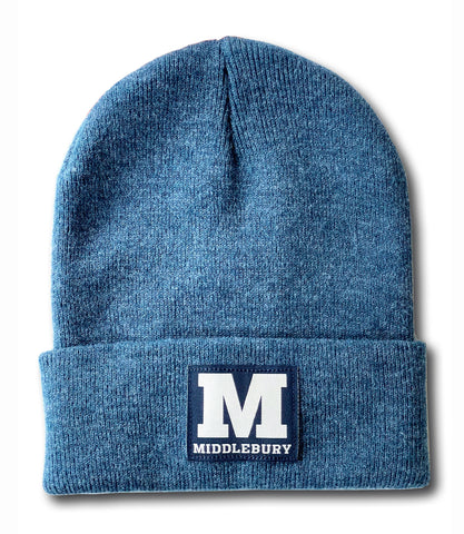 Middlebury Heather Cuff Knit Hat (Twilight Blue)
