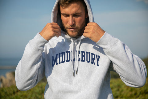 The Legend - Middlebury Hooded Sweatshirt (Grey)