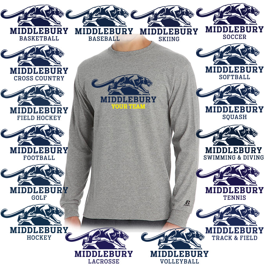 Middlebury Panther Team Long Sleeve (grey)