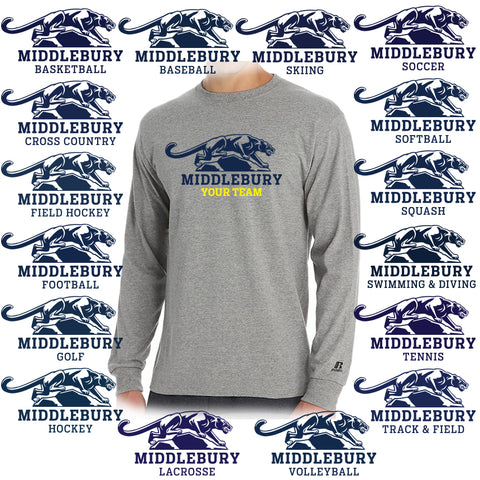 Middlebury Panther Team Long Sleeve (grey)