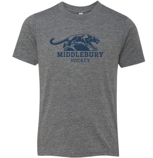 Middlebury Panther Hockey T-Shirt (grey-triblend)