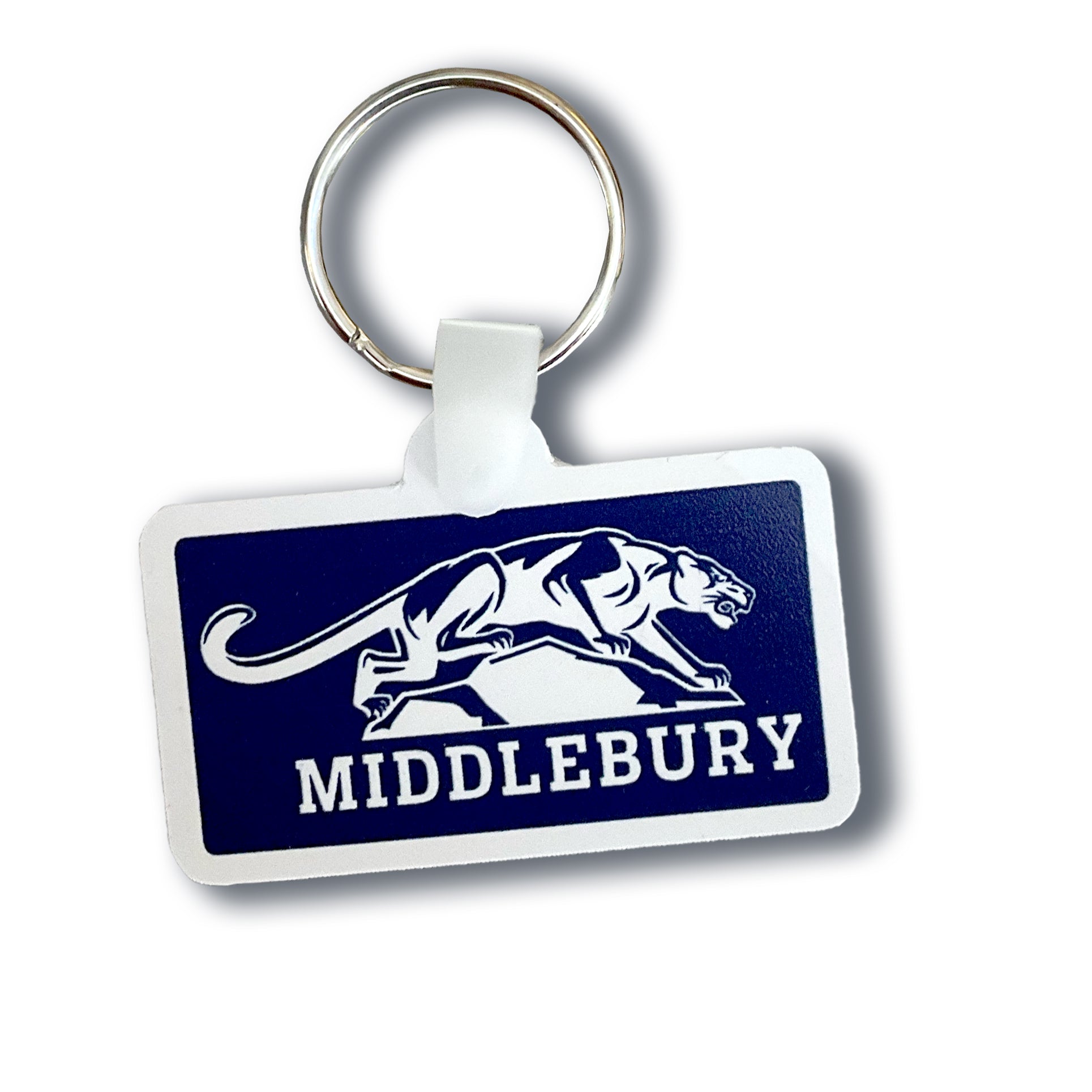 Middlebury Panther Rubber Keyring