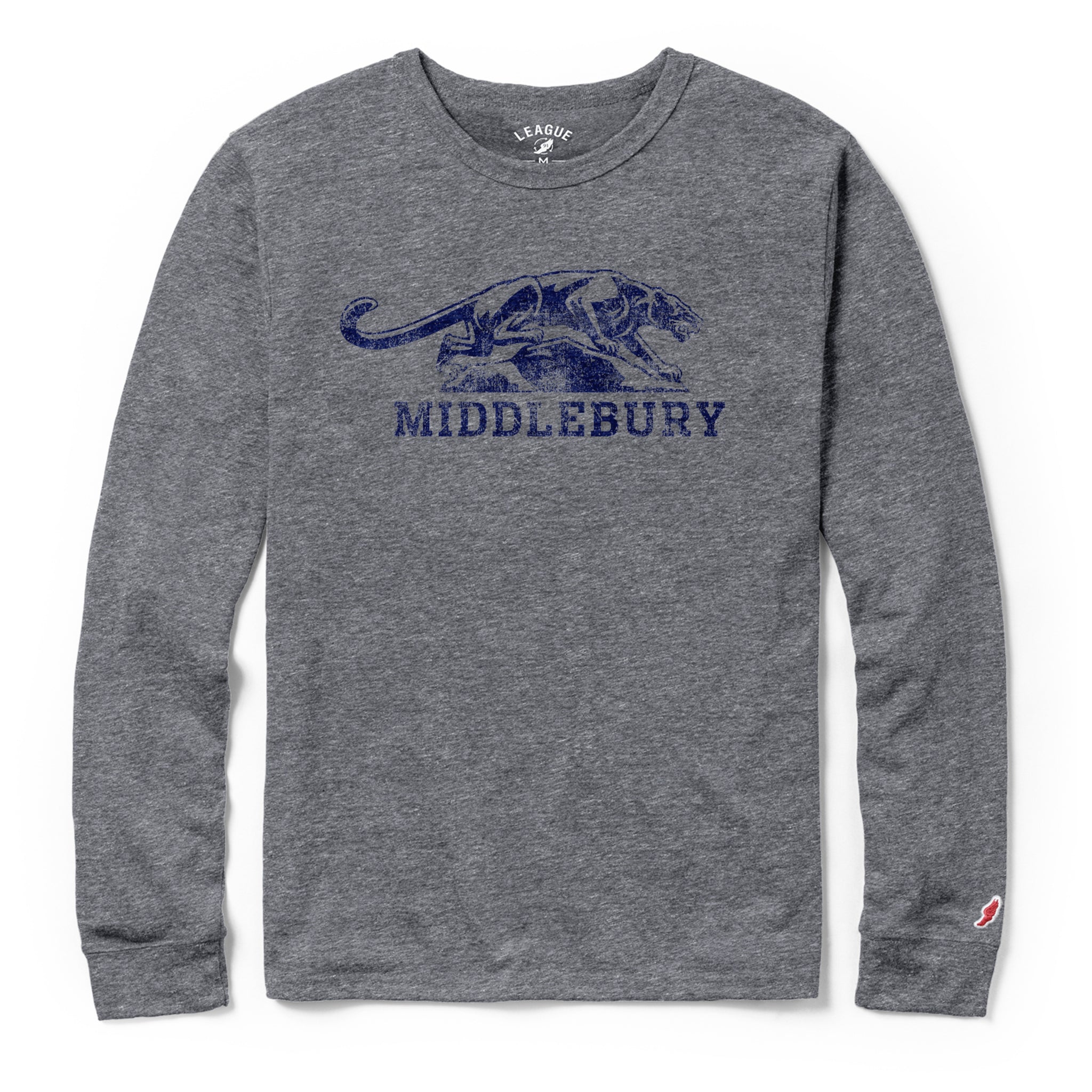 Middlebury Panther Long Sleeve Tee (grey)