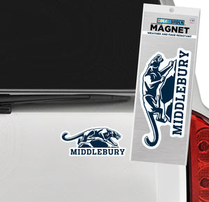 Middlebury Panther Magnet - (6" x 3")