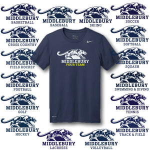 Nike Middlebury Panther Team T-Shirt The Middlebury Shop