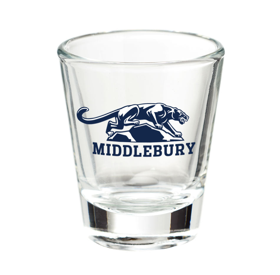 Middlebury Panther Shot Glass