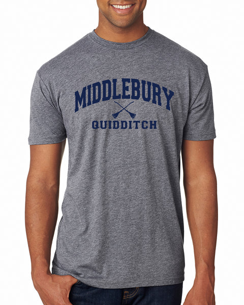Middlebury Quidditch Tee - Grey/Adult