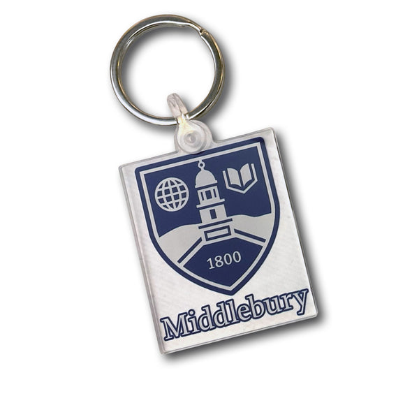 The Middlebury Shield Keychain