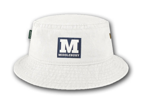 Middlebury Relaxed Twill Bucket Hat (White)