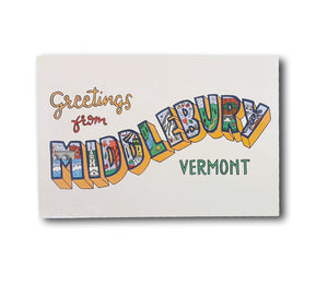 Greetings from MIDDLEBURY Post Card