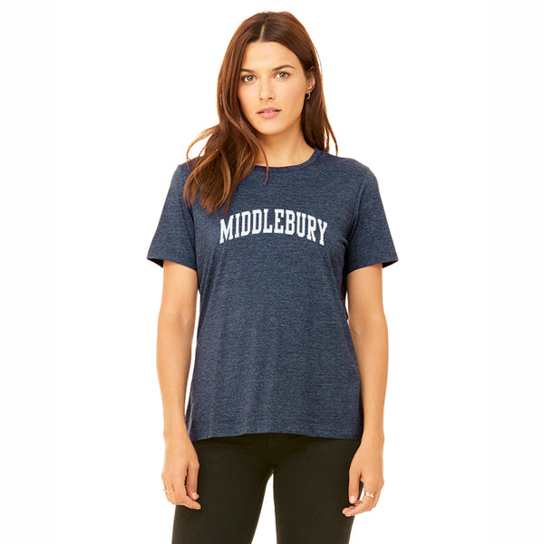 Middlebury (Soft Blend) Womens Tee (navy)